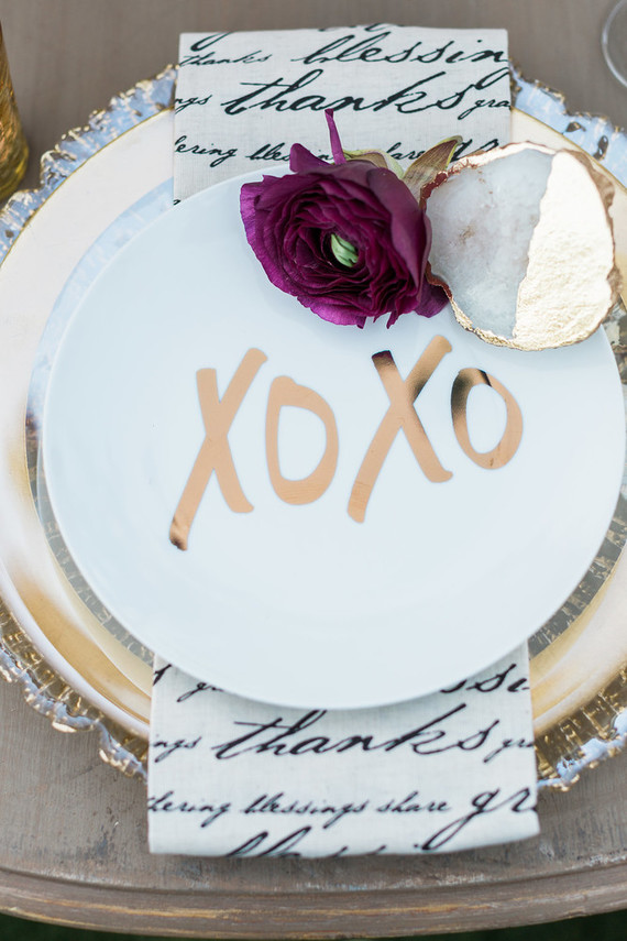 Valentine's Day place setting