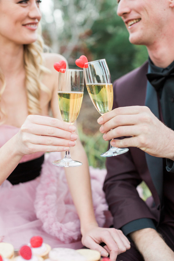 Valentine's Day champagne Inspiration
