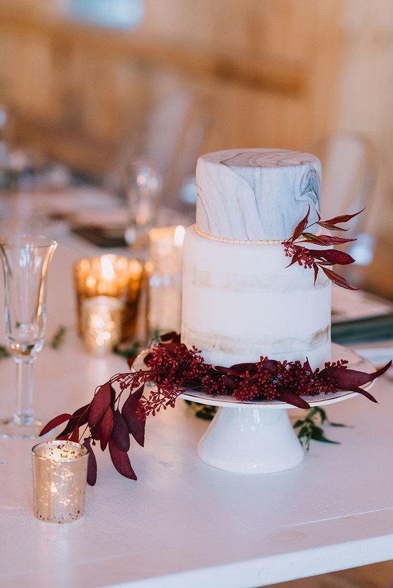 Marble wedding cake