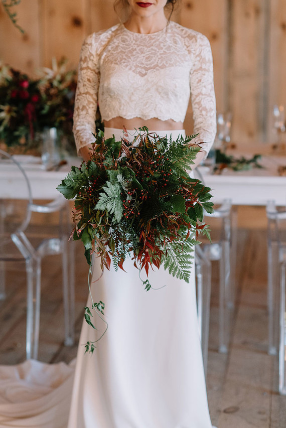 Fern bridal bouquet