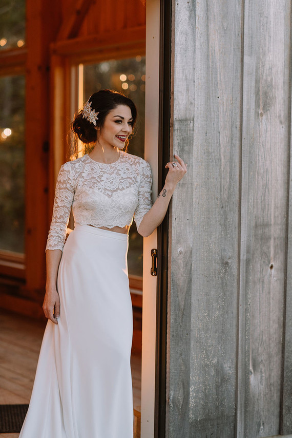 Modern wedding dress