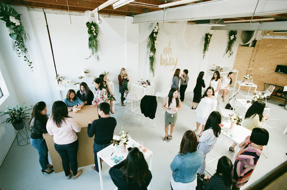 Modern gender reveal party