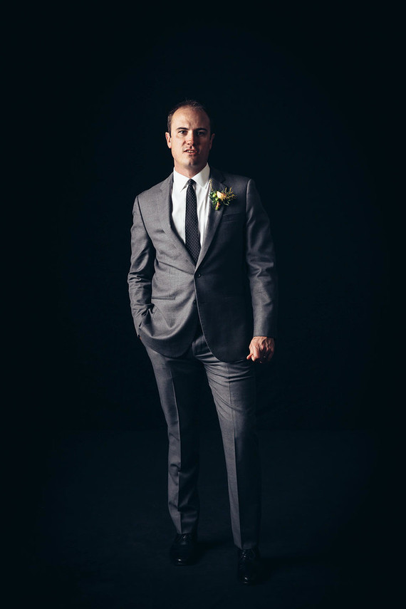 Charcoal grey suit