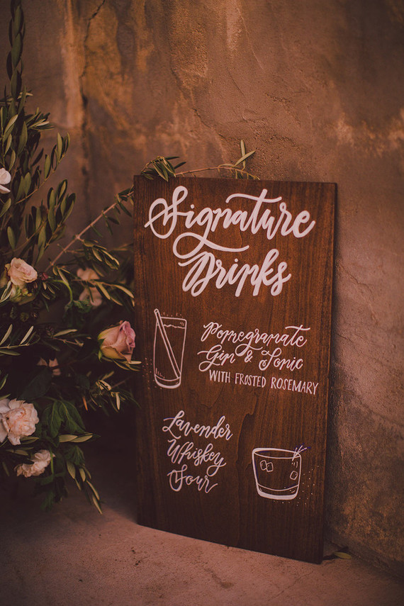 Wedding signage