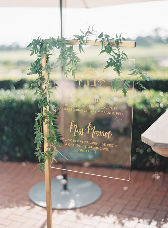 Elegant menu