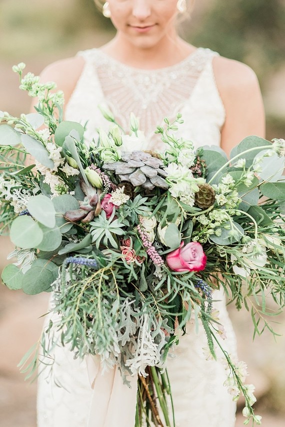 Desert bridal bouquet