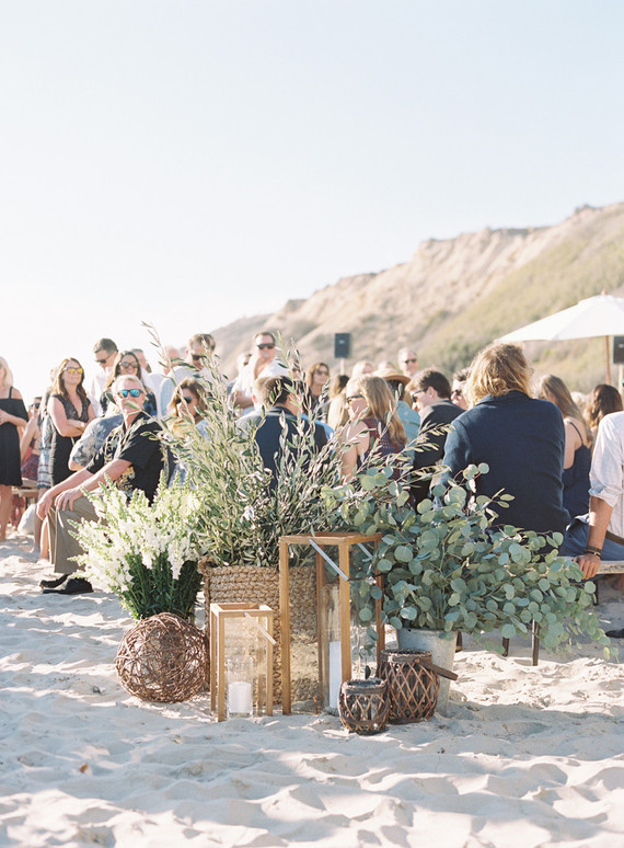 Beach wedding decor