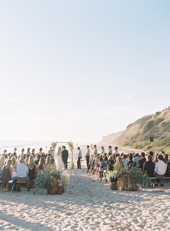 Rustic beach wedding