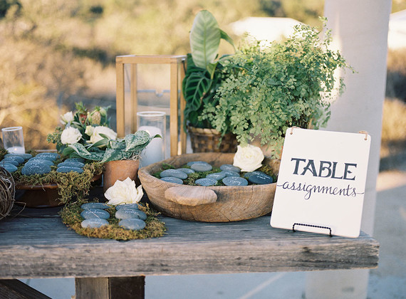 Beach escort cards