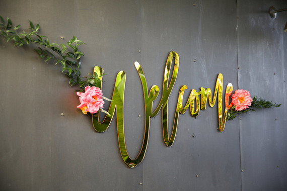 Welcome sign