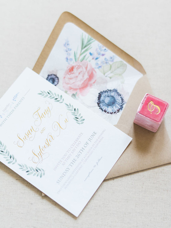 Spring wedding invitations