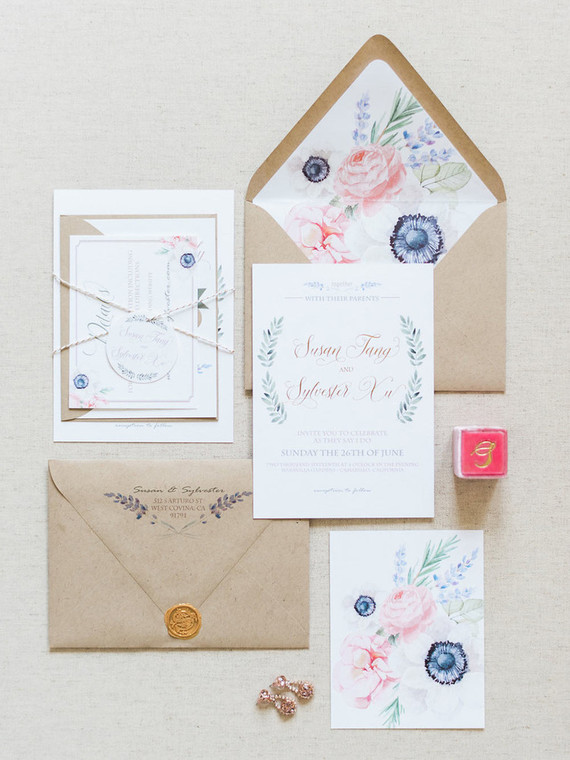 Spring wedding invitations
