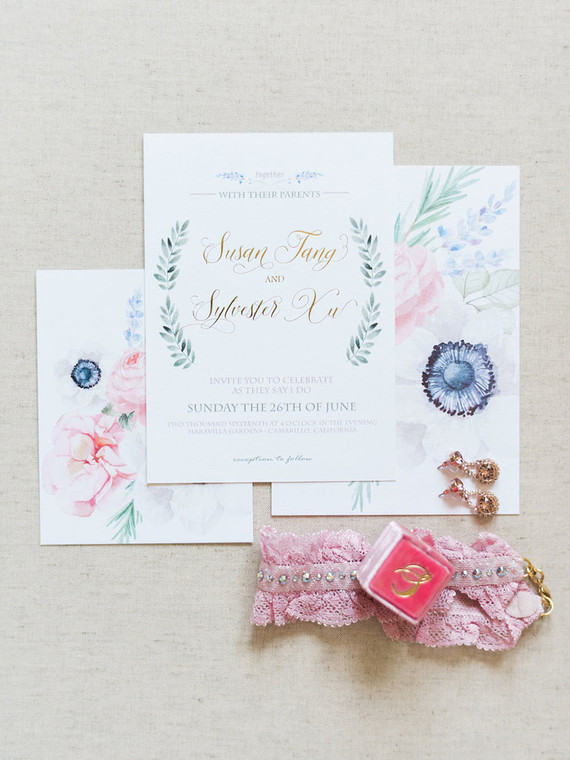 Spring wedding invitations