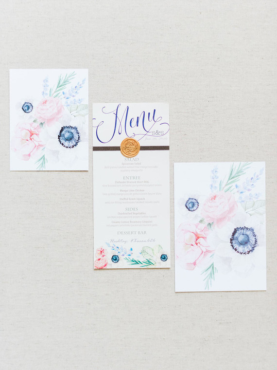 Spring wedding stationery