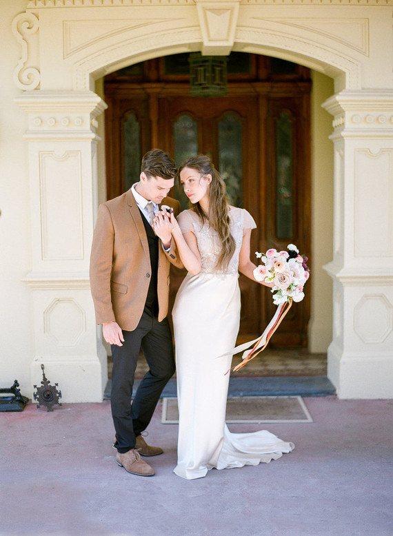 Bride and groom fashion