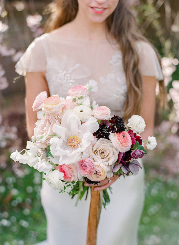 Spring bridal bouquet