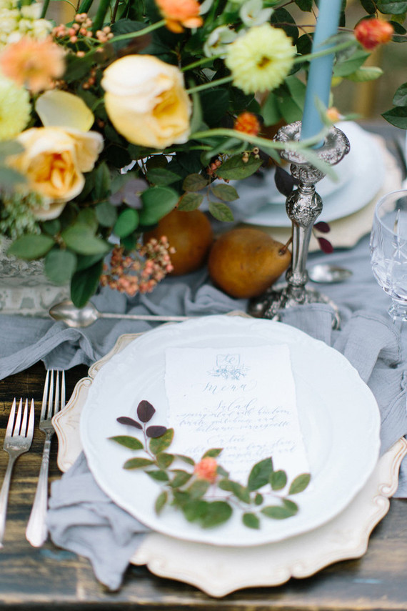 Romantic place setting Inspiration