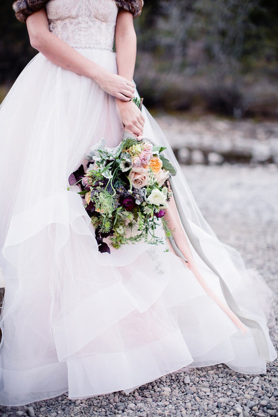 Soft bridal bouquet