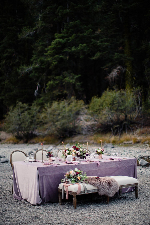Purple tablescape