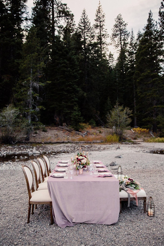 Purple tablescape