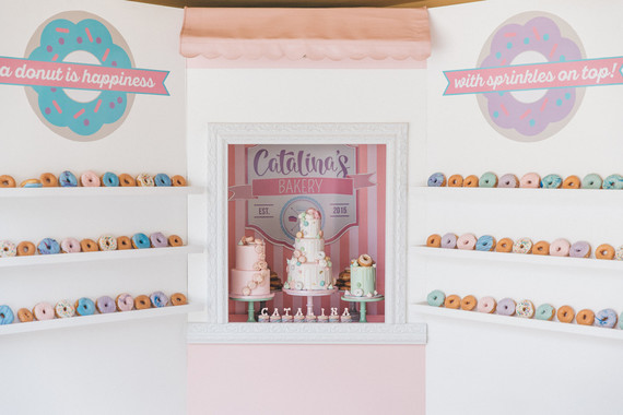 Pastel bakery 1st birthday party Inspiration