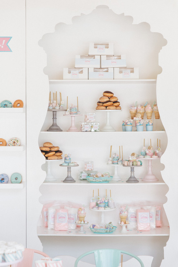 Pastel bakery 1st birthday party Inspiration