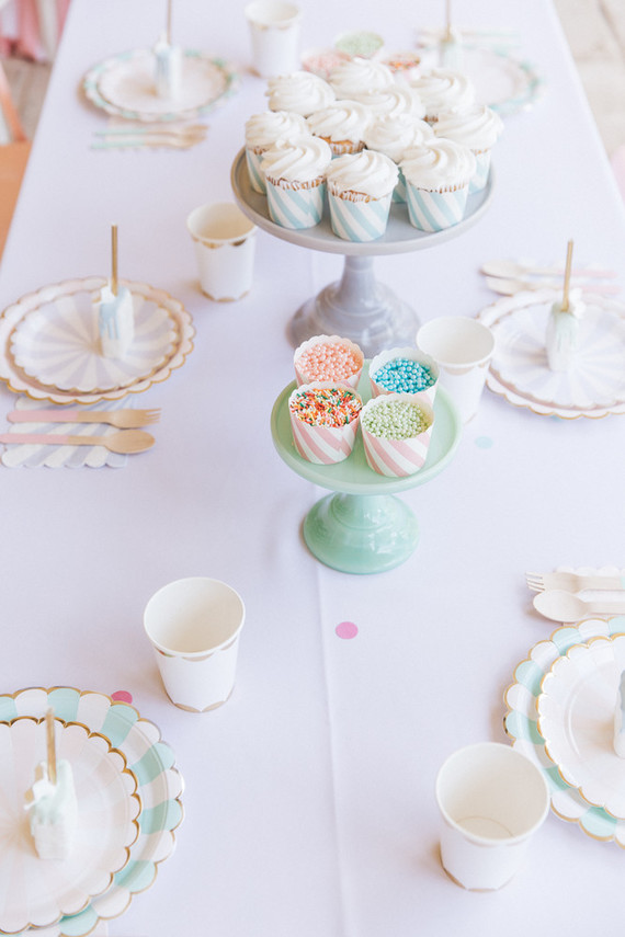 Pastel bakery 1st birthday party Inspiration