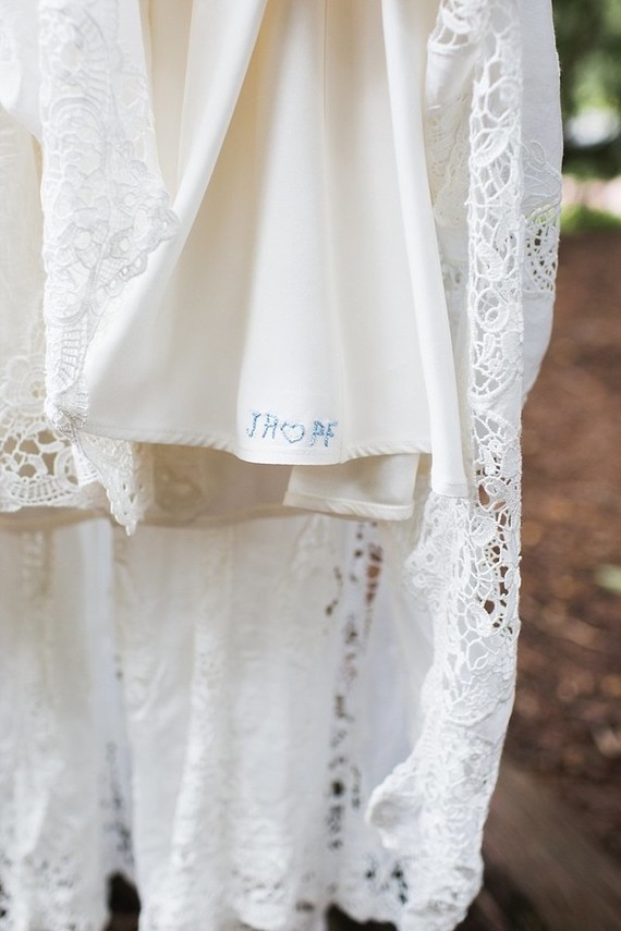 Custom wedding dress