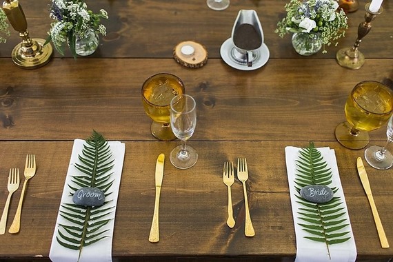 Fern place settings Inspiration
