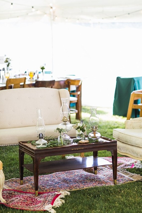Bohemian summer camp wedding