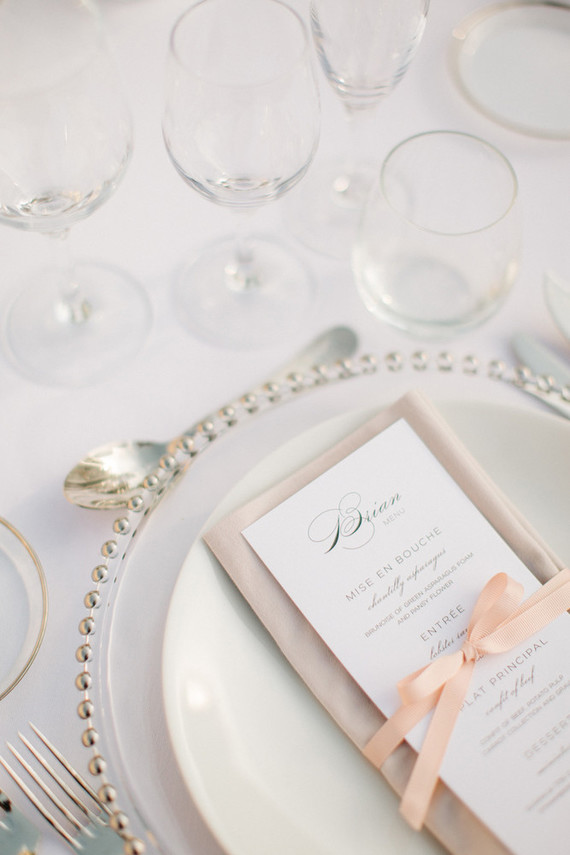 Elegant place setting Inspiration