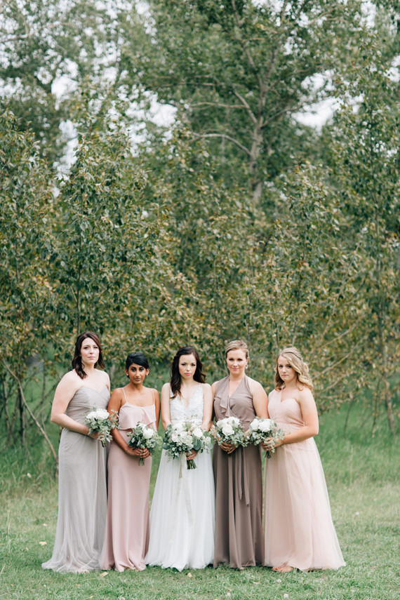 Pastel bridesmaids