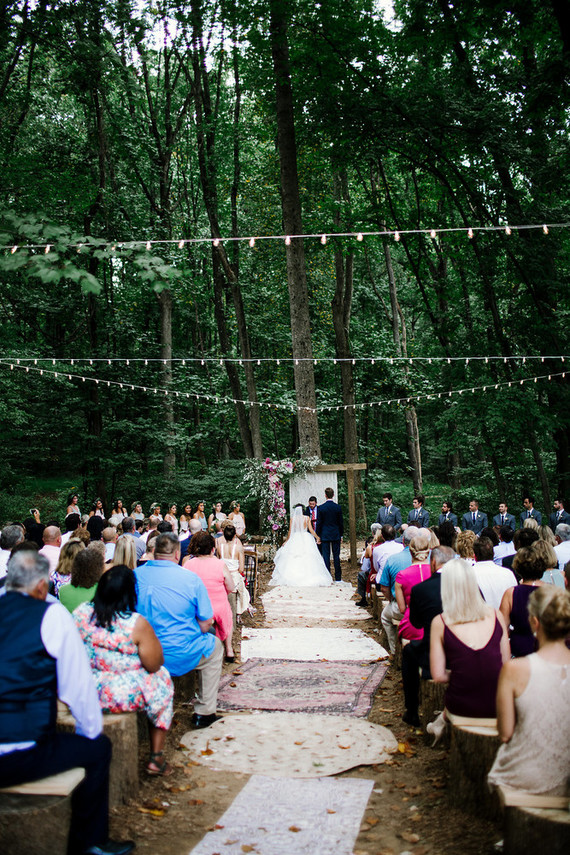 Bohemian backyard wedding in Pennsylvania