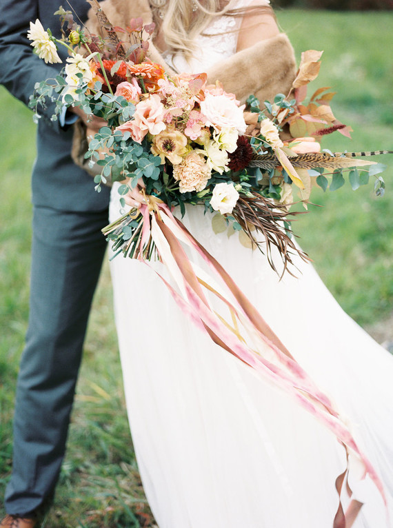 Fall bridal bouquet