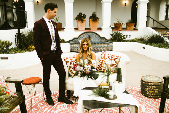 Bohemian wedding at Casa Romantica