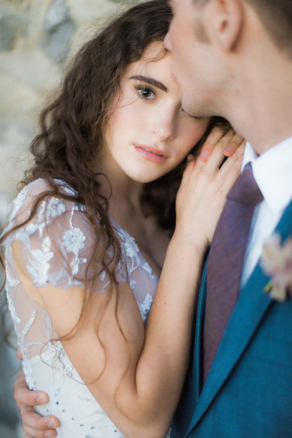 Romantic wedding inspiration at a castle