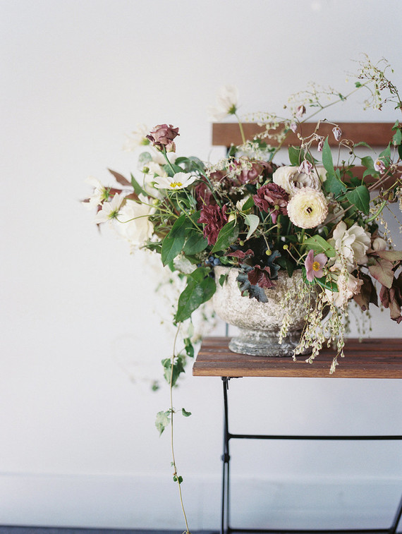 Romantic wedding flowers