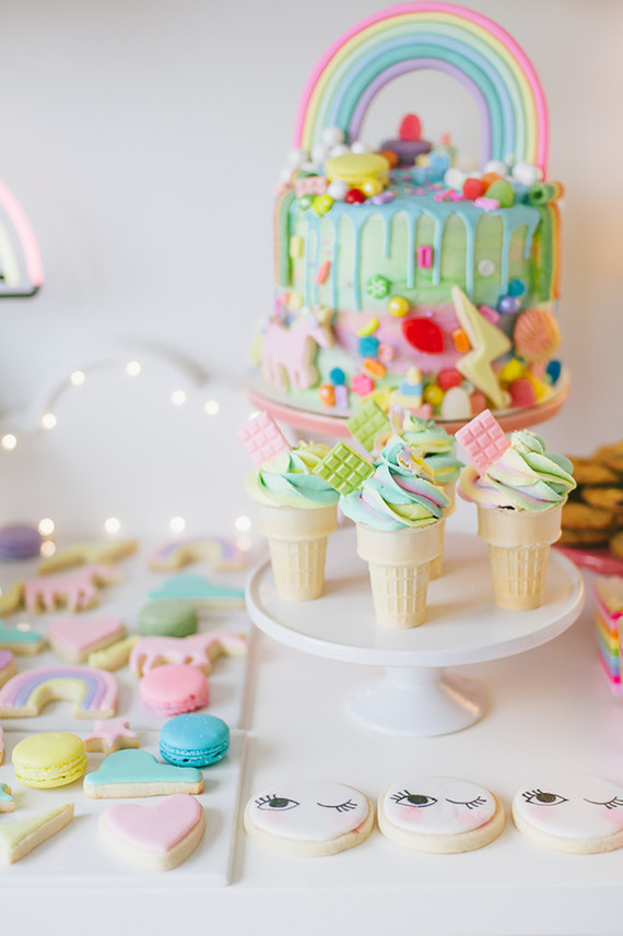 Rainbow girl's party