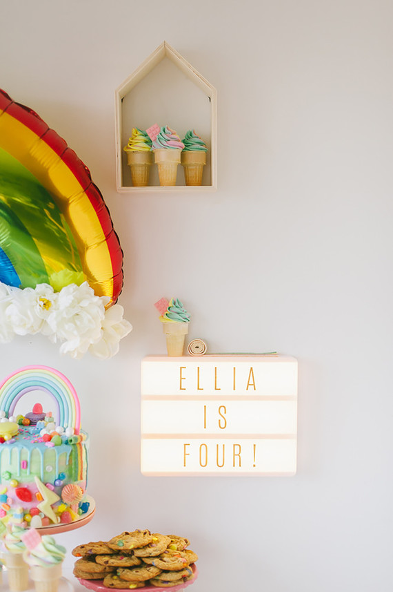 Rainbow girl's party