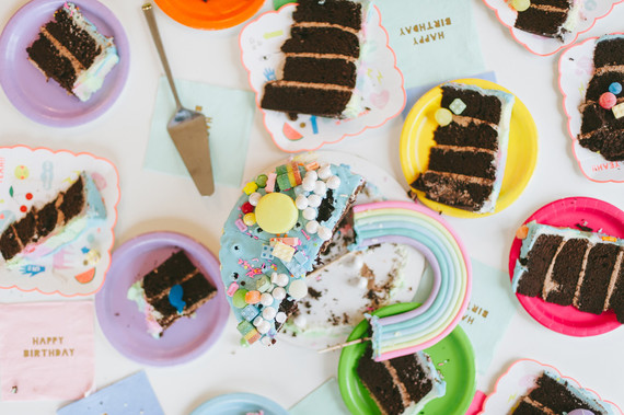 Rainbow girl's party