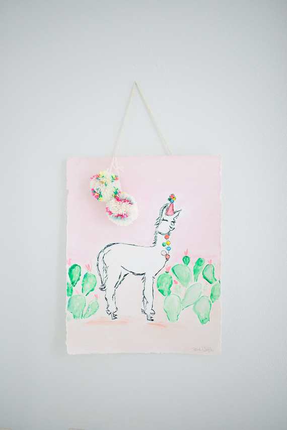 Modern cactus birthday party