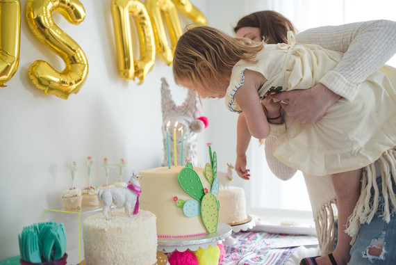 Modern cactus birthday party