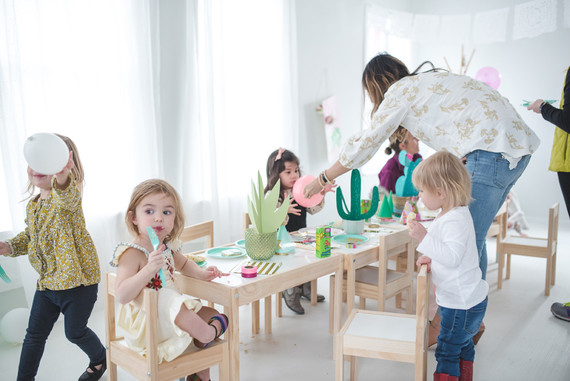 Modern cactus birthday party