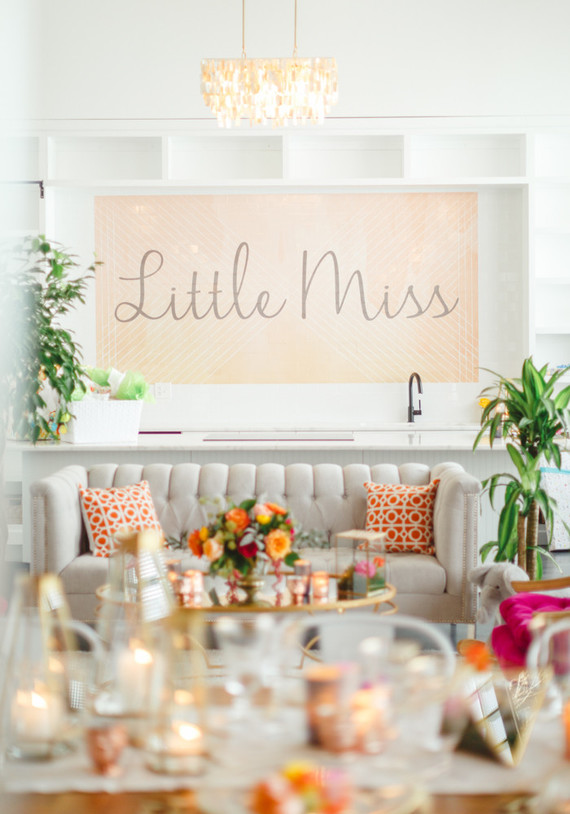 Bright floral baby shower