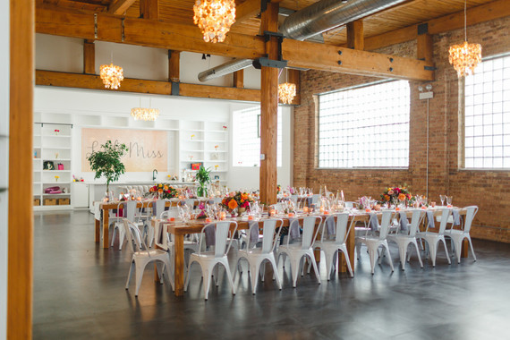 Bright floral baby shower