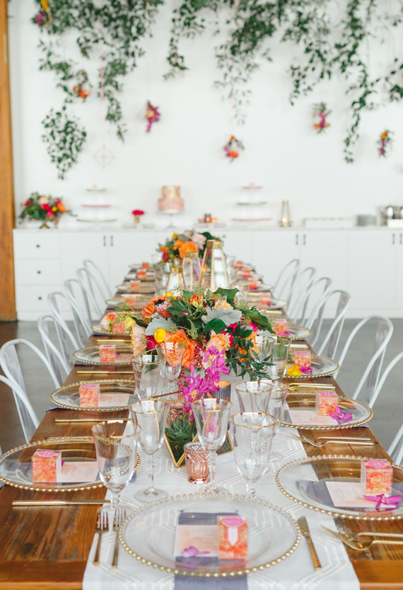 Bright floral baby shower