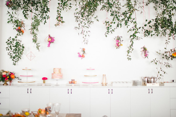 Bright floral baby shower