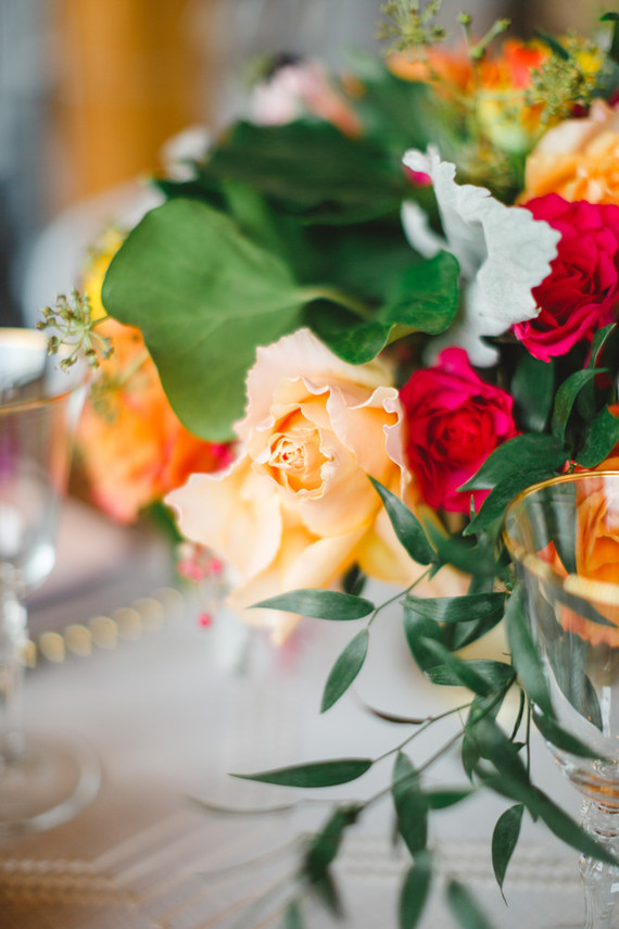 Bright floral baby shower