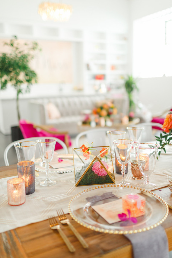 Bright floral baby shower