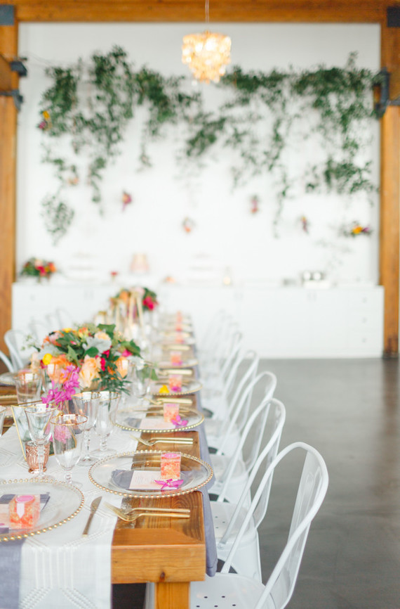 Bright floral baby shower